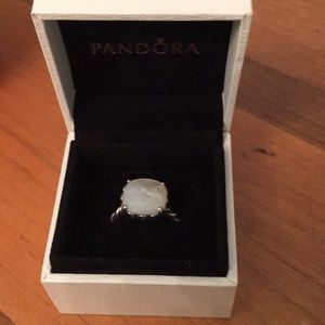 Mother of pearl pandora ring
